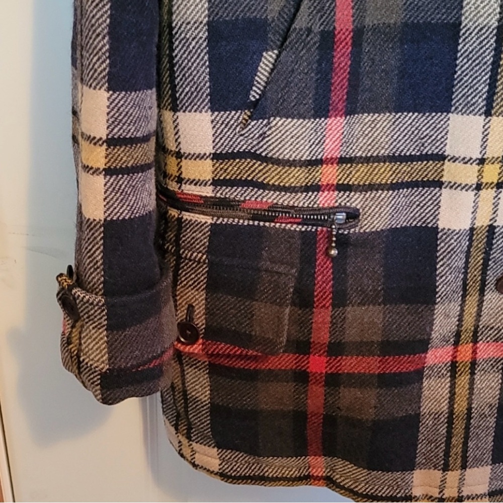 ralph lauren plaid wool medium retro - Picture 3 of 7